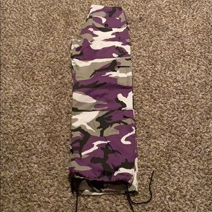 Camo vide leg pants